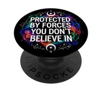 Entourée par des Énergies Invisibles - Design Mystique PopSockets PopGrip Adhésif