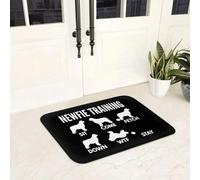 Entraînement 3D Newfie - Astuces pour Chiens de Terre-Neuve Paillassons antidérapants Super absorbants Tapis d’entrée Tapis de Cuisine Tapis de Cuisine - 50x80cm
