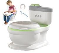 Entraînement à la salle de bain pour tout-petits : WC anti-éclaboussures avec siège de toilette confortable | Toilettes réalistes pour , aide à apprendre à aller aux toilettes, pratiques et