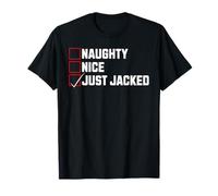 Entraînement Amusant de Musculation Naughty Nice Just Jacked T-Shirt