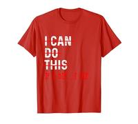Entraînement Amusant « I Can Do This If I Die I Die I Die » T-Shirt, Homme, Rouge, M