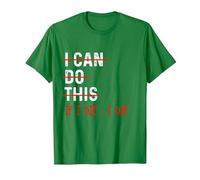 Entraînement Amusant « I Can Do This If I Die I Die I Die » T-Shirt, Homme, Vert Kelly, S