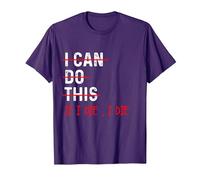 Entraînement Amusant « I Can Do This If I Die I Die I Die » T-Shirt, Homme, Violet, 3XL