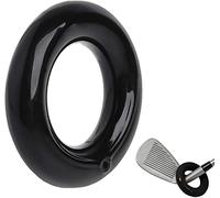 Entraînement au Swing de Golf Bague Pondéré Club Rond Value Pack Noir, Golf Swing Entraînement Accessoires Formation De Golf D'anneau Contrepoids pour Homme Femme (1 Pack Bague -Noir Foncé)