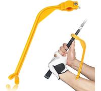 Entraînement au Swing de Golf Brassard avec entraîneur de Swing de Golf Jaune et Balle Golf Entraînement Gonflable Outil de pompage 4 Pack Sets (1 Pack Jaune Orthèse)