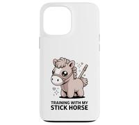 Entraînement avec My Stick Horse Cute Pony Rider Coque pour iPhone 13 Pro Max