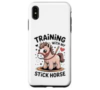 Entraînement avec My Stick Horse Cute Pony Rider Coque pour iPhone XS Max