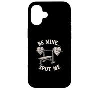Entraînement Be Mine Spot Me Funny pour la Saint-Valentin Coque pour iPhone 16