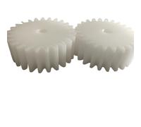 Entraînement cylindrique Engrenage cylindrique plat en plastique, 2 pièces, 2 modules, alésage de 10mm, roue d'engrenage droite plate de 2M, épaisseur de 20mm, pignon à dents droites Machines à crémai