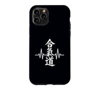 Entraînement d'arts Martiaux Aikido Kanji Heartbeat Pulse Coque pour iPhone 11 Pro