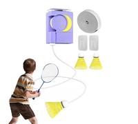 Entraînement de badminton Jeux de sport rechargeables Hauteur réglable | Kit d'entraînement individuel avec télécommande et câble élastique pour école, club, gym, exercice
