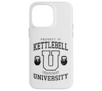 Entraînement de Gym Vintage Varsity Fitness de la Kettlebell University Coque pour iPhone 14 Pro Max