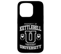 Entraînement de Gym Vintage Varsity Fitness de la Kettlebell University Coque pour iPhone 15 Pro
