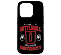 Entraînement de Gym Vintage Varsity Fitness de la Kettlebell University Coque pour iPhone 15 Pro