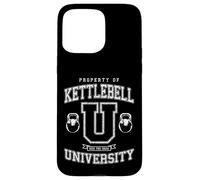 Entraînement de Gym Vintage Varsity Fitness de la Kettlebell University Coque pour iPhone 15 Pro Max