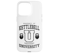 Entraînement de Gym Vintage Varsity Fitness de la Kettlebell University Coque pour iPhone 15 Pro Max