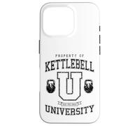 Entraînement de Gym Vintage Varsity Fitness de la Kettlebell University Coque pour iPhone 16 Pro