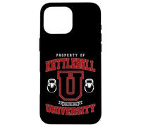 Entraînement de Gym Vintage Varsity Fitness de la Kettlebell University Coque pour iPhone 16 Pro Max