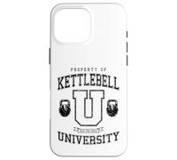 Entraînement de Gym Vintage Varsity Fitness de la Kettlebell University Coque pour iPhone 16 Pro Max