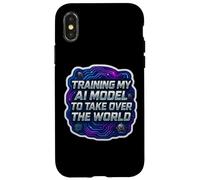 Entraînement de Mon modèle d'IA pour Prendre Le contrôle du Monde ingénieur Amusant Coque pour iPhone X/XS