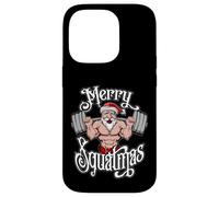 Entraînement de Musculation Amusant Merry Squatmas Santa Coque pour iPhone 14 Pro