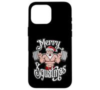 Entraînement de Musculation Amusant Merry Squatmas Santa Coque pour iPhone 16 Pro Max
