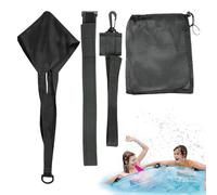 Entraînement de résistance de natation, parachute - Entraîneur de natation en piscine | Entraîneur stationnaire avec ceinture de résistance aquatique pour natation, accessoire