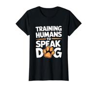 Entraînement des Humains à Parler Chien Amusant T-Shirt Graphique avec Valeur