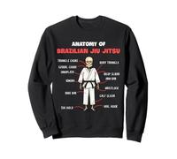 Entraînement drôle de jiu Jitsu Anatomie BJJ Cool Arts Martiaux Sweatshirt