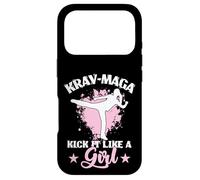 Entraînement Krav Maga Kick It Like a Girl Coque pour iPhone 17 Pro