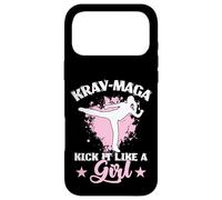 Entraînement Krav Maga Kick It Like a Girl Coque pour iPhone 17 Pro Max