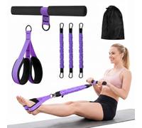Entraînement multifonction, appareil de résistance à pédale, bande de résistance flexible avec poignée pour entraînement complet du corps, entraîneur abdominal pratique pour la maison, pour entraîner