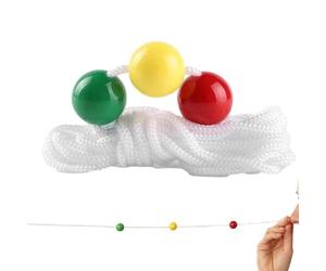 Entraînement oculaire - Perles de 2 m - 3 couleurs - Cordon de mise au | Appareil d'entraînement des muscles oculaires pour filles, étudiants, à la maison