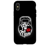 Entraînement Physique Kettlebell Fit Mom Coque pour iPhone X/XS