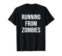 Entraînement Physique Running from Zombies Funny Runner Gym T-Shirt