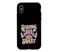 Entraînement Physique Strong & Sweet Gym Girl Coque pour iPhone X/XS