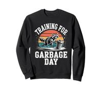 Entraînement pour la Journée des déchets : Funny Raccoon Runner Sweatshirt