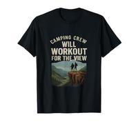 Entraînement pour la Vue Camping Crew Mountain Graphic T-Shirt
