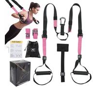 Entraîneur à boucles pour un entraînement complet du corps pour la gym à la maison - Le Sling Trainer est livré avec sa propre poche en filet pour le rangement et des instructions pour l'entraînement