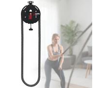 Entraîneur à corde infinie Système de poulies de suspension en nylon à boucle fermée Machine à corde infinie portable pour l'entraînement musculaire(Black red)