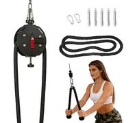 Entraîneur à Corde sans Fin Compact - Système De Poulie à Câble Réglable pour Les Entraînements à Domicile, Parfait pour Les Petits Espaces Et Les Programmes Dexercices Complets du Corps