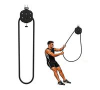 Entraîneur À Poulie, Corde Sans Fin Portable, Corde En Nylon À Boucle Fermée, Avec Résistance Réglable, Pour Lendurance Musculaire, Entraînement Aérobique Du Haut Du Corps Et Des Membres.