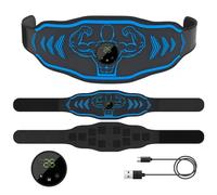 Entraîneur Abdominal Électrique Ems,Ceinture Abdominale,Tonification Musculaire,Environnement Usb,Perte De Poids,Masseur De Fitness,Salle De Sport À Domicile - Type Bleu