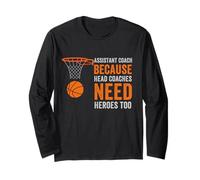 Entraîneur Adjoint Parce Que Les entraîneurs-Chefs Ont Besoin de héros de Basket-Ball Manche Longue