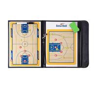Entraîneur Board de Basketball Magnétique, Tableau Tactique Basketball, avec Stylos Marqueurs et Pions Magnétiques, Conception Pliable, Utilisable des Deux Côtés, pour l'entraînement
