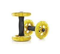 SKLZ CoreWheels, Roue D'Exerice pour Abdominaux, Roue Abdominale, Poignées Ergonomiques en Mousse, Mixte Adulte, Jaune/Noir, Taille Unique