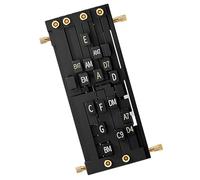 Entraîneur D'accords D'aide À La Guitare - ABS 10x6x4 Cm | Appareil De Pratique Des Accords De Ğuitare Avec Protège-doigts, Débutants, Étudiants Cours De Guitare Avec Presse-accords, Pratique De La Mu