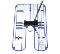 Entraîneur d'alignement de golf - 44,5 x 23,5 x 5 cm - Miroir d'entraînement de swing - Outil de correction de postures, planche d'amélioration de la mise en place, accessoire de guidage visuel |