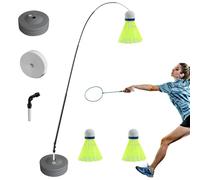 Entraîneur de badminton individuel : équipement d'entraînement d'auto-apprentissage, jeu de base de puissance de | Équipement portable d'entraînement au badminton pour débutants, et