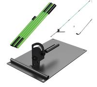Entraîneur de balançoire de golf - Aide à l'entraînement portable réglable - Support de bâton d'entraînement de swing de golf, pour terrain de conduite, intérieur ou extérieur, maison, bureau